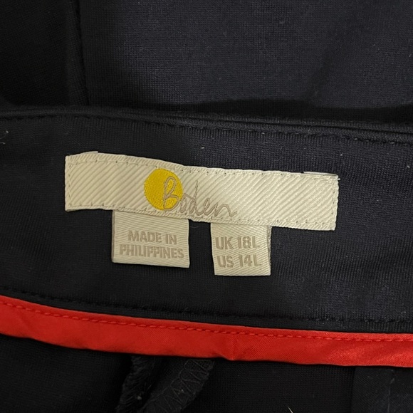 Boden Belgravia Ponte Wide Leg Pants Trousers Office Career Navy Size 14 Long - Picture 8 of 11